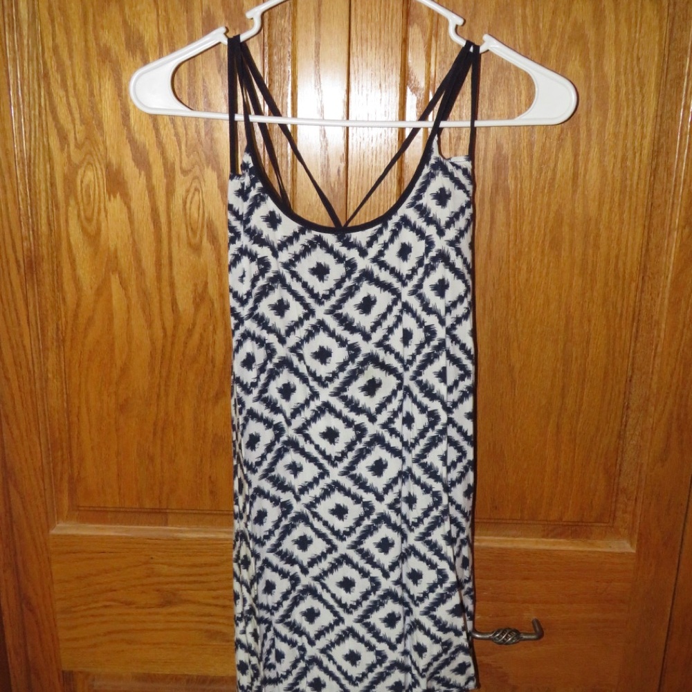 Papermoon Navy and White Patterned Dress